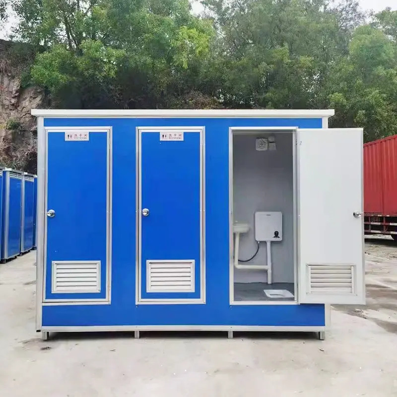 उच्च गुणवत्ता वाला ईपीएस तीन कमरे का मोबाइल शौचालय