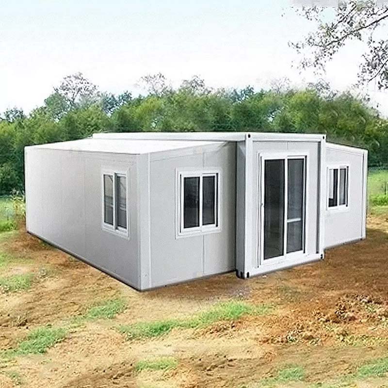 20 फीट विस्तार योग्य लकड़ी अनाज रंग कंटेनर हाउस