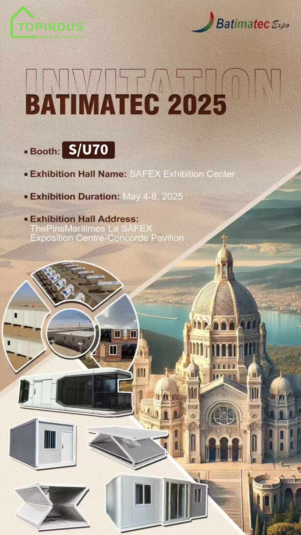 Topindus to Showcase Innovative Container Housing at BATIMATEC 2025