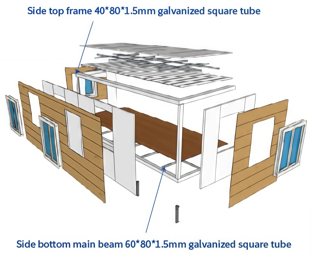 Waterproof Prefabricated Tiny Home