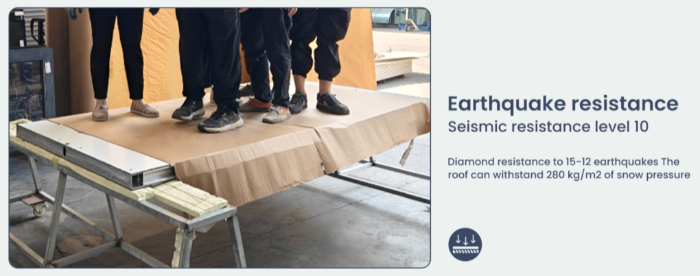 prefab apple container cabin coffee shop design