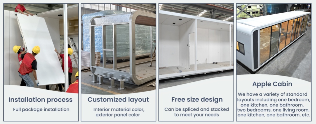 modern apple cabin houses