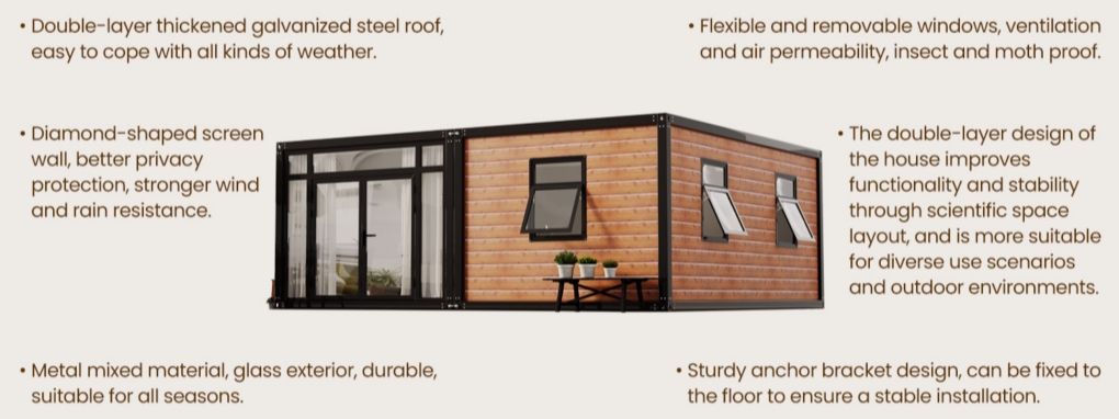 Prefabricated Sandwich Panel Detachable Container Houses