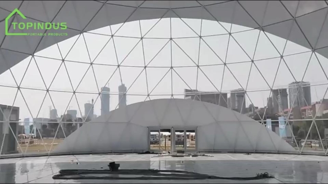 आधुनिक बाहरी स्थानों के लिए बड़े स्टील डोम टेंट के फायदों का अन्वेषण